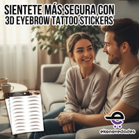 KIT 4D Cejas Tattoo Stickers – Ceja Perfecta En Segundos