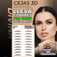 KIT 4D Cejas Tattoo Stickers – Ceja Perfecta En Segundos